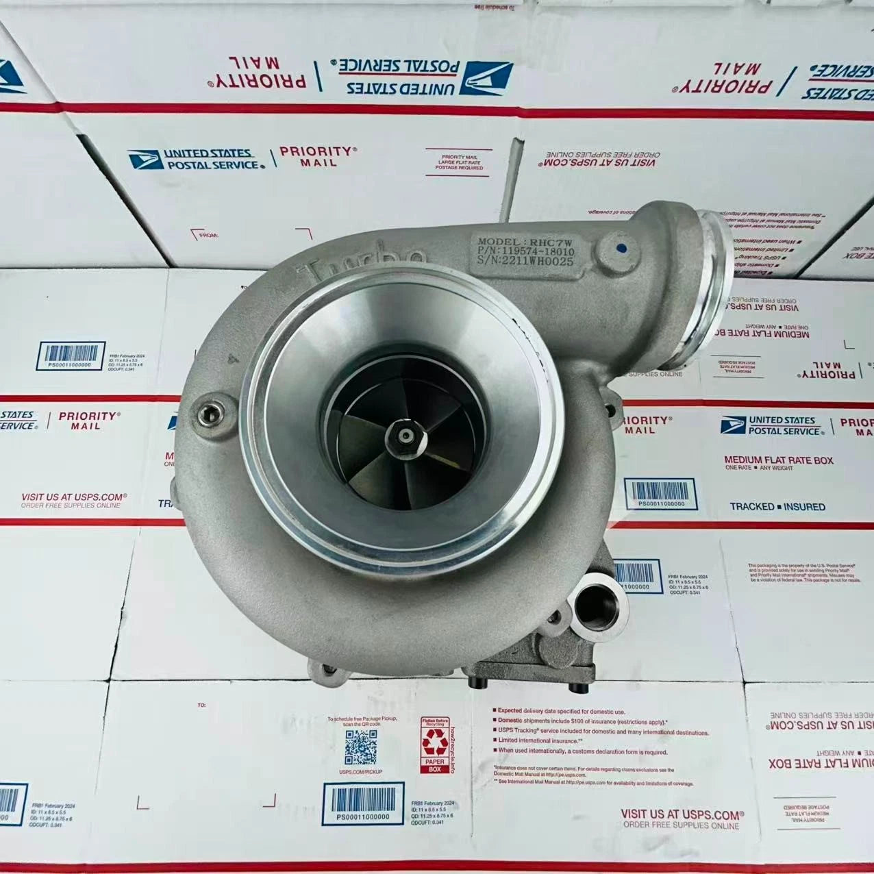 New Turbocharger MYBO 119574-18010 for RHC7W Yanmar Marine 6LYA-STE 6LY2