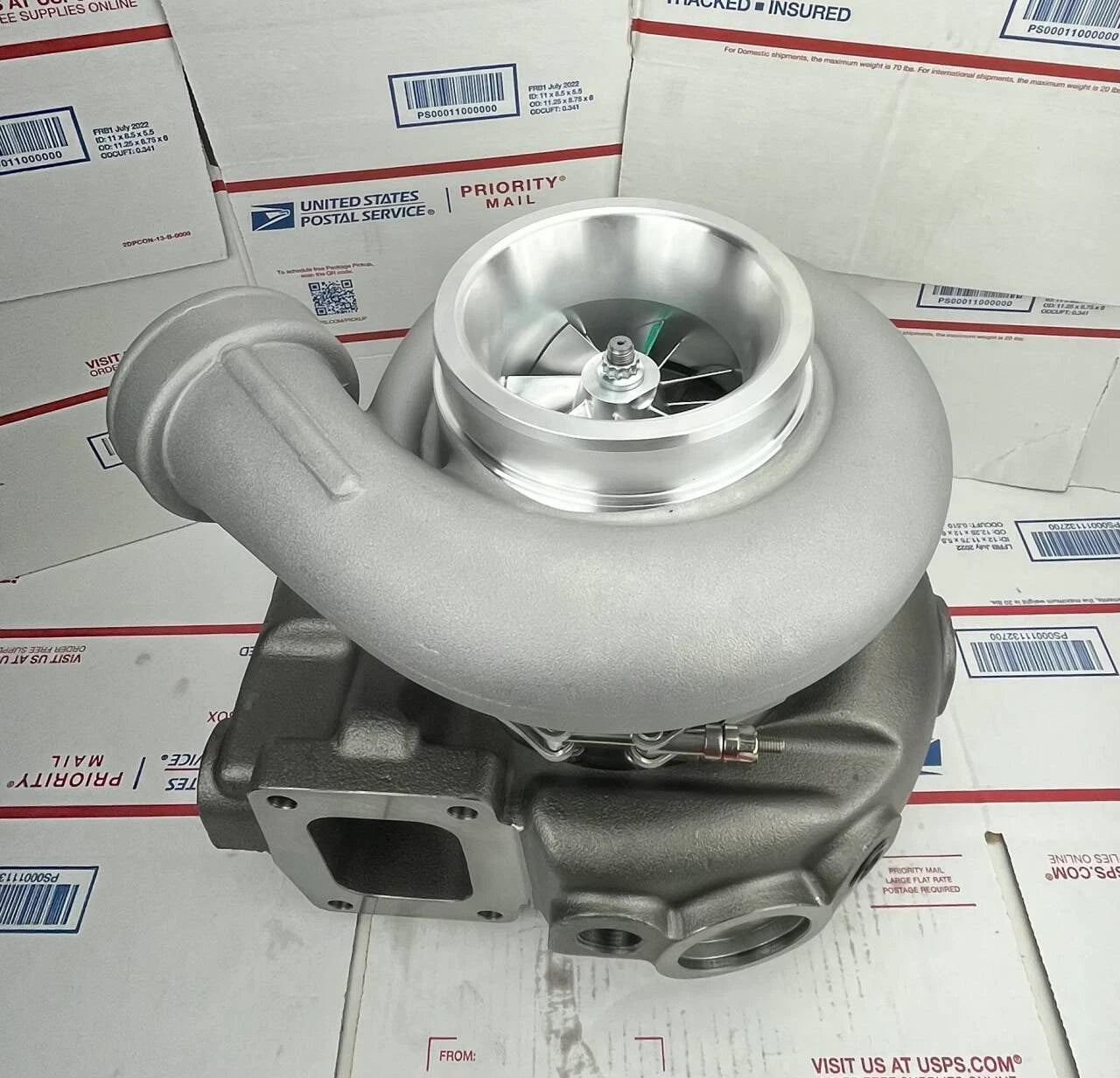 NEW Turbo 465987-0001 23503908 For TW7302 Detroit Diesel Marine 6L71TI 8V92TA