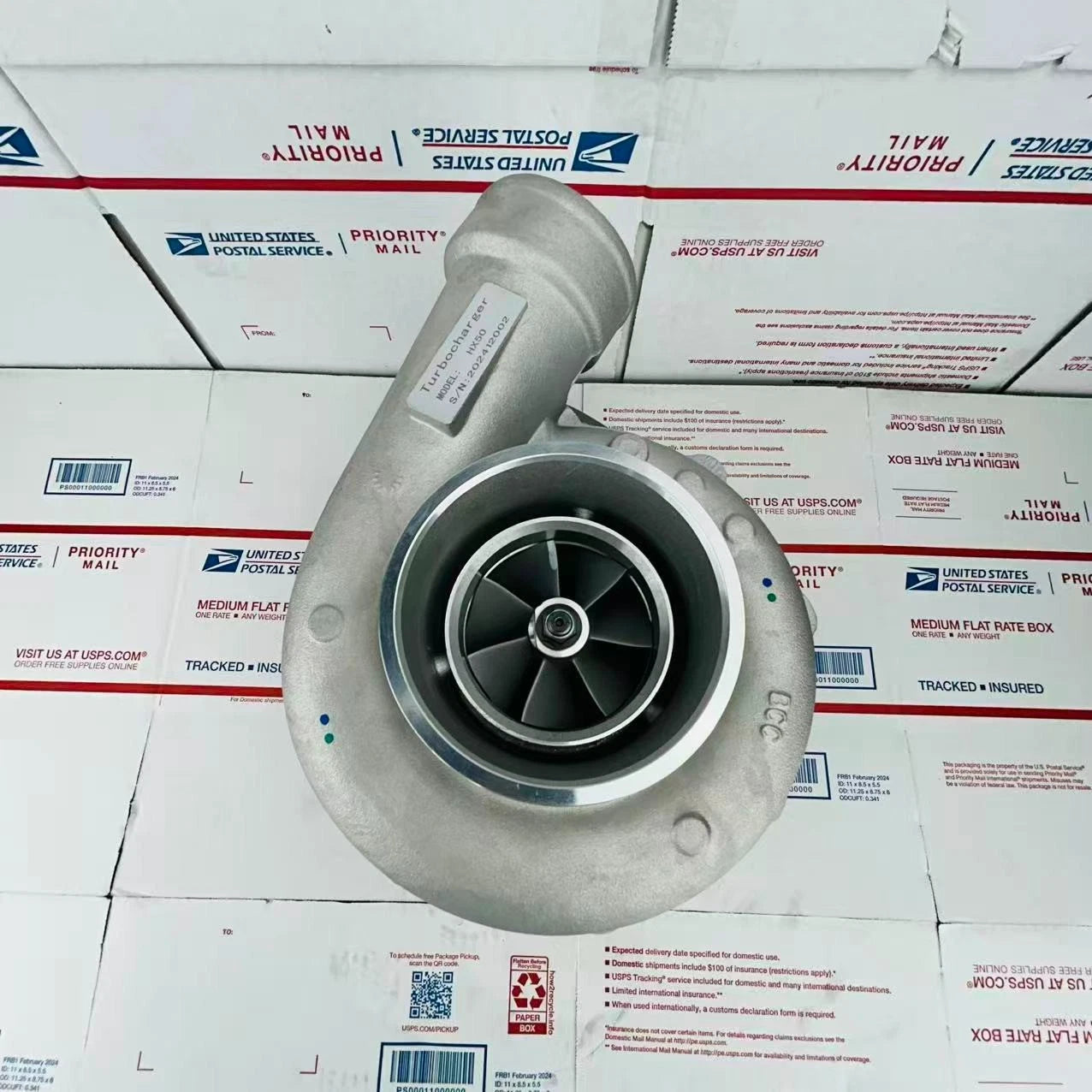 New Turbocharger 3537245 3537246H For HX50 Cummins Industrial M11-350, M11