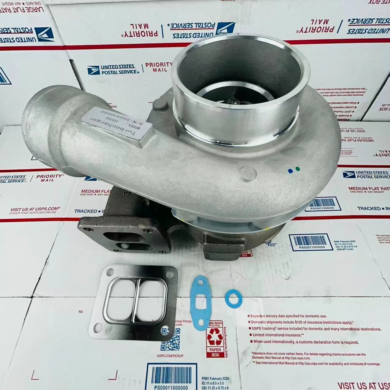 New Turbocharger 3537245 3537246H For HX50 Cummins Industrial M11-350, M11