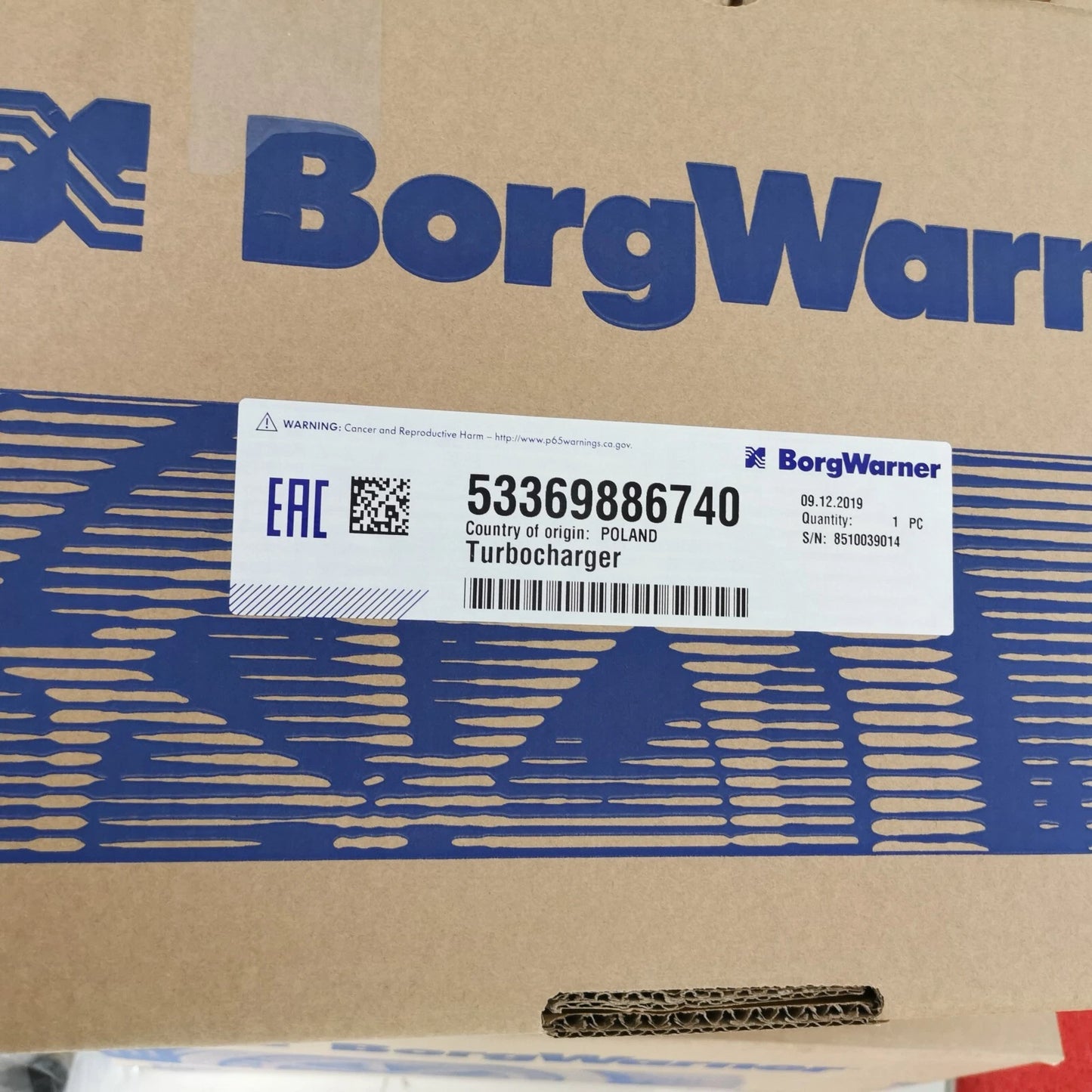 Genuine Turbocharger K365 53369706740 for MAN Marine auxiliary set D2876LE20x
