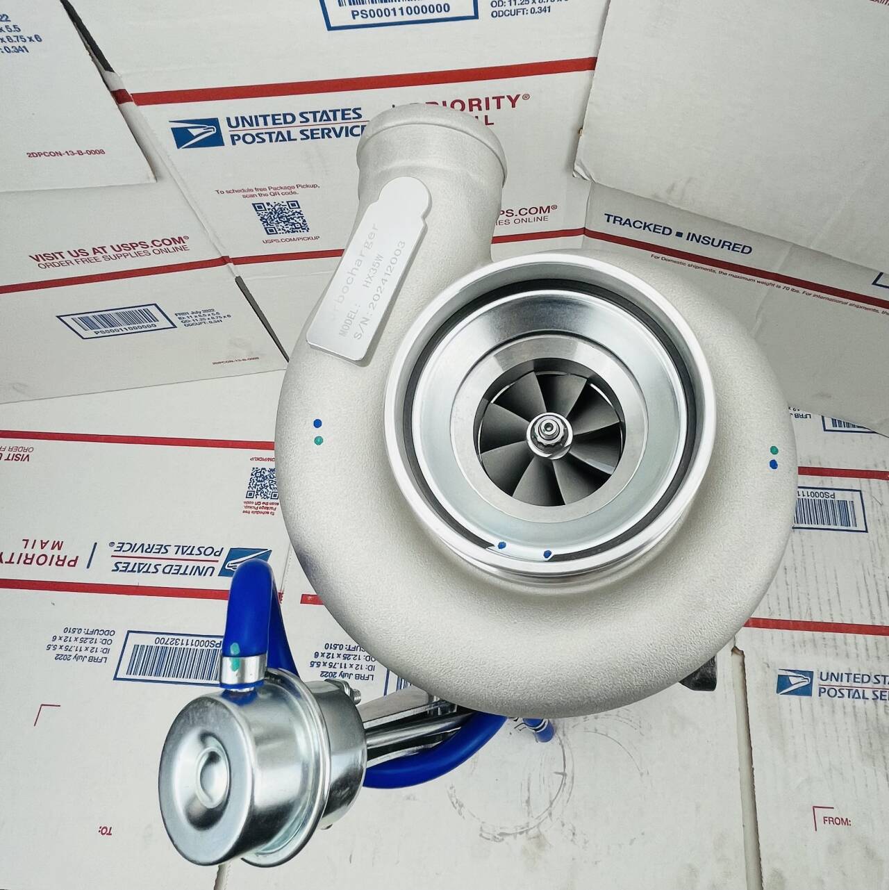 New Turbocharger 3599725 3536321 For HX35W Cummins Truck 6BTAA 6BTE 5.9L